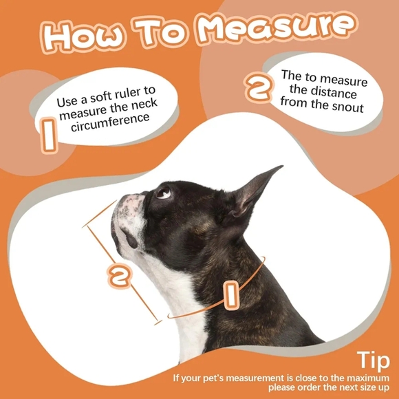 Kuoser Soft Dog Cone Collar After Surgery Adjustable Dog Recovery Size XL Orange - Picture 6 of 13